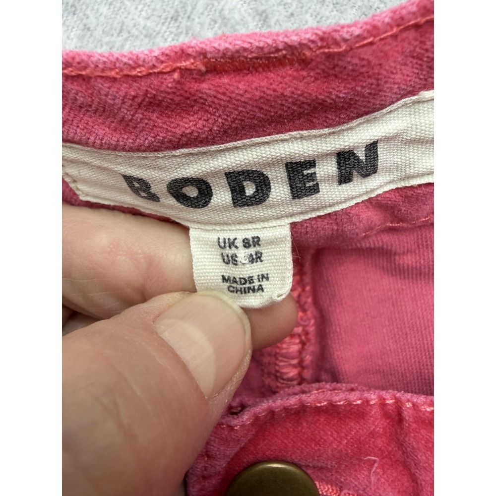 Boden Pants Jeans Womens 6 Regular Red Straight Leg 5-Pocket Stretch Cotton - Picture 8 of 12